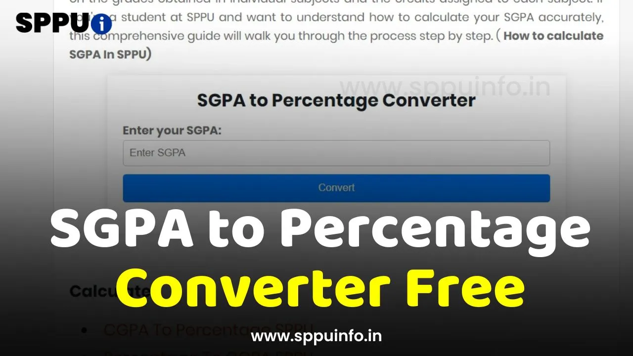  How to Calculate SGPA in SPPU