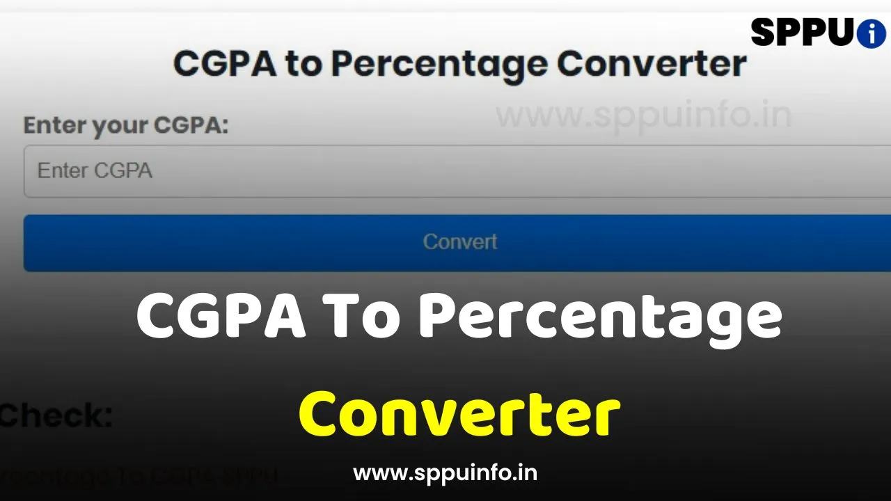 CGPA into Percentage SPPU