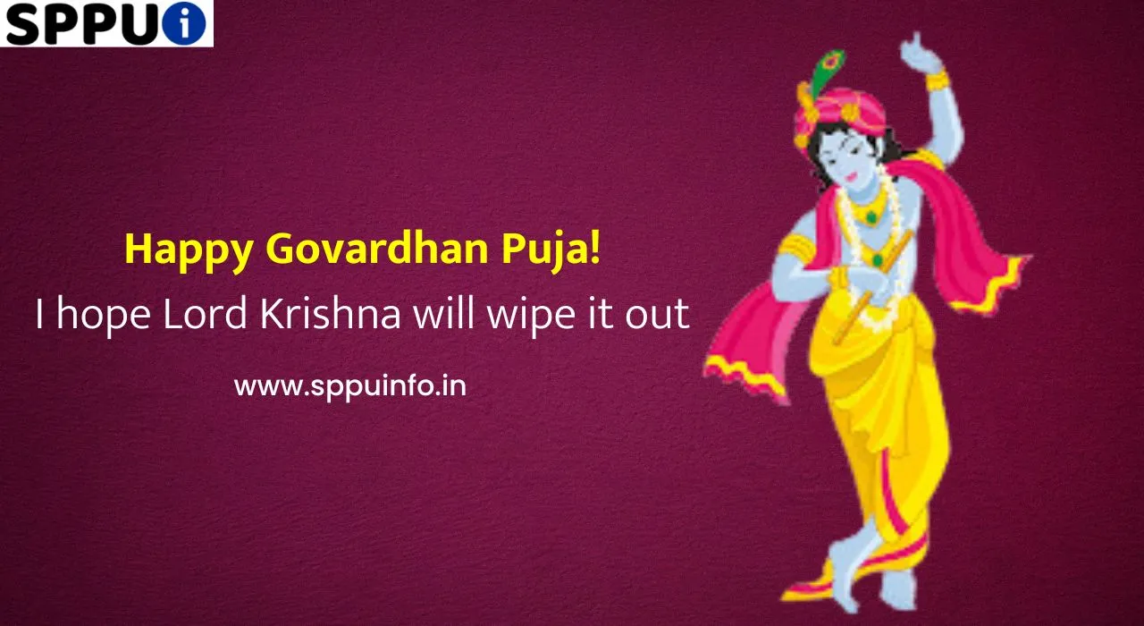 Govardhan puja wishes status quotes banner images