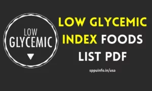 Low Glycemic Index Foods List PDF